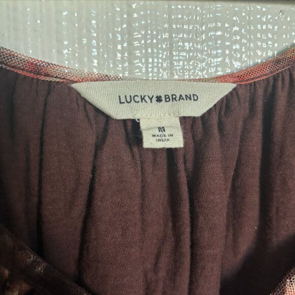 Lucky Brand Floral Brown Blouse - Picture 7 of 7